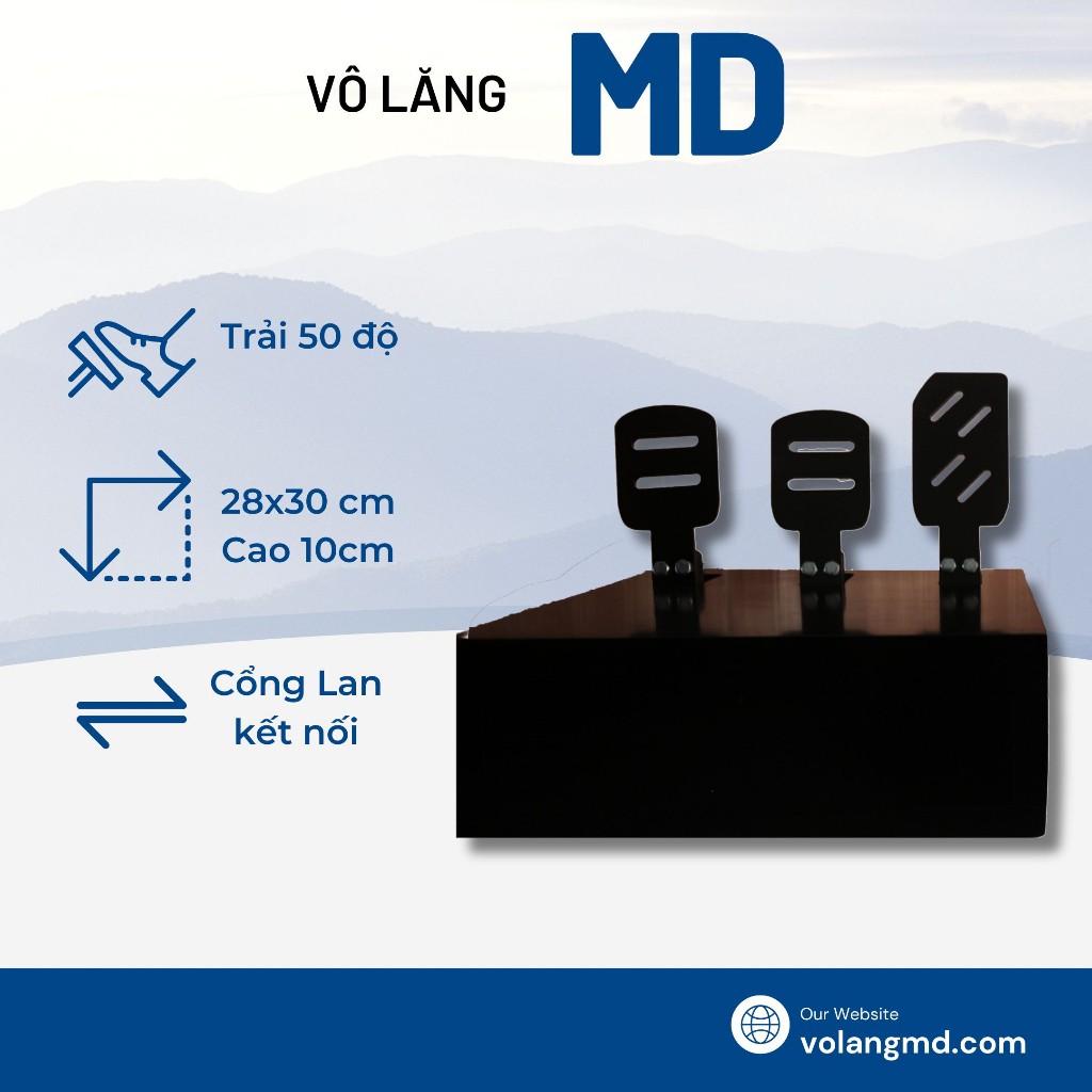 Vô lăng chơi game - Tập lái xe chơi game ETS2- Bao gồm vô lăng và bàn ga