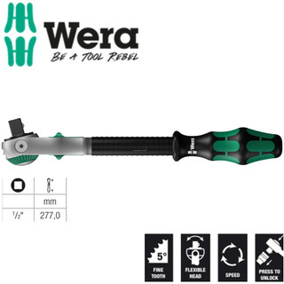 Tay vặn tròng cóc 1/2" Wera 05003600001 8000 C Zyklop Speed Ratchet