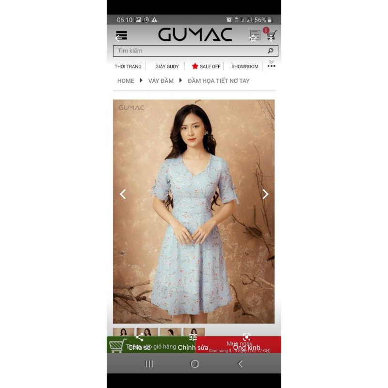 Đầm gumac size xl nguyên tem