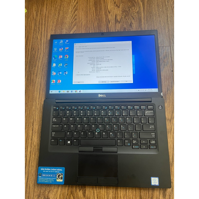 Laptop Dell Latitude 7490 Core i7 Gen 8 Ram 16g SSD 256 Full HD đẹp keeng 99% Hàng Nhập Mỹ Phím Led