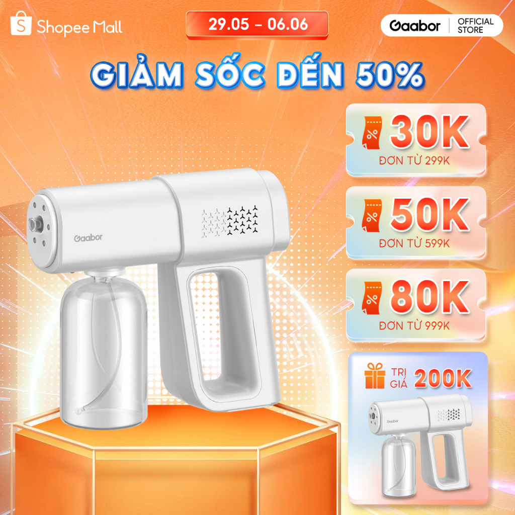 Máy xịt khử khuẩn cầm tay GAABOR GXD-M01 - Hàng chính hãng