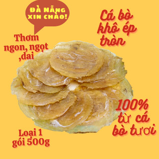 Cá bò da khô đặc sản đà nẵng ép miếng tròn - loại đặc biệt