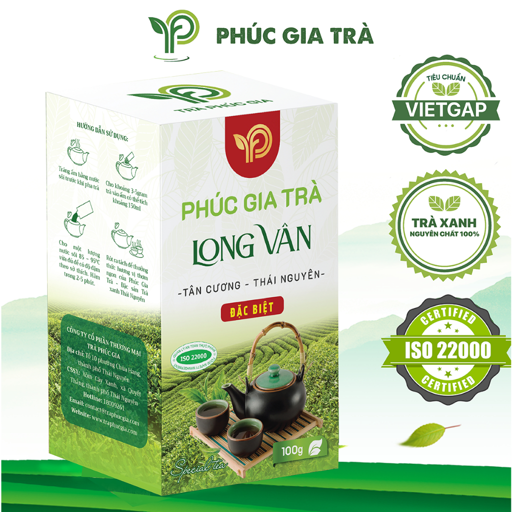 Trà Long Vân Đặc Biệt 100g - Đặc Sản Tân Cương Thái Nguyên