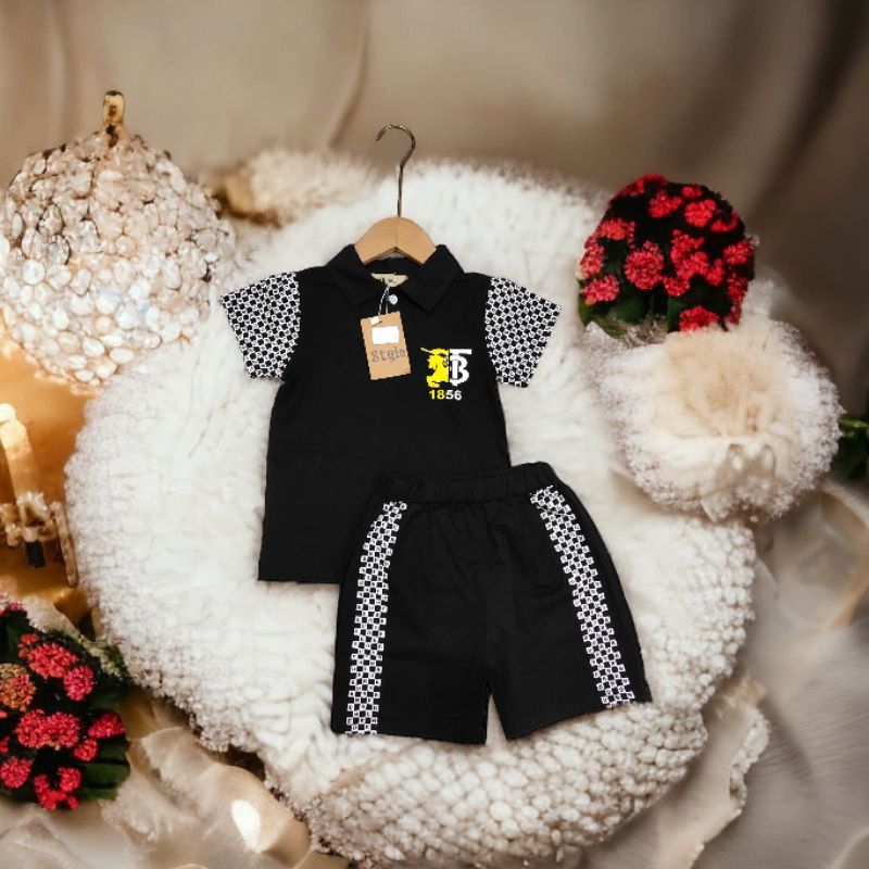 Đồ bộ bé trai mùa hè,bộ cộc tay quảng châu mềm mát