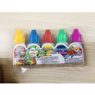 Set 5 màu  nước thực phẩm Thiên Thành