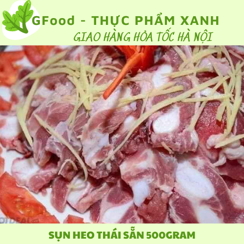 Sụn heo thái mềm giòn ngon khay 500gr