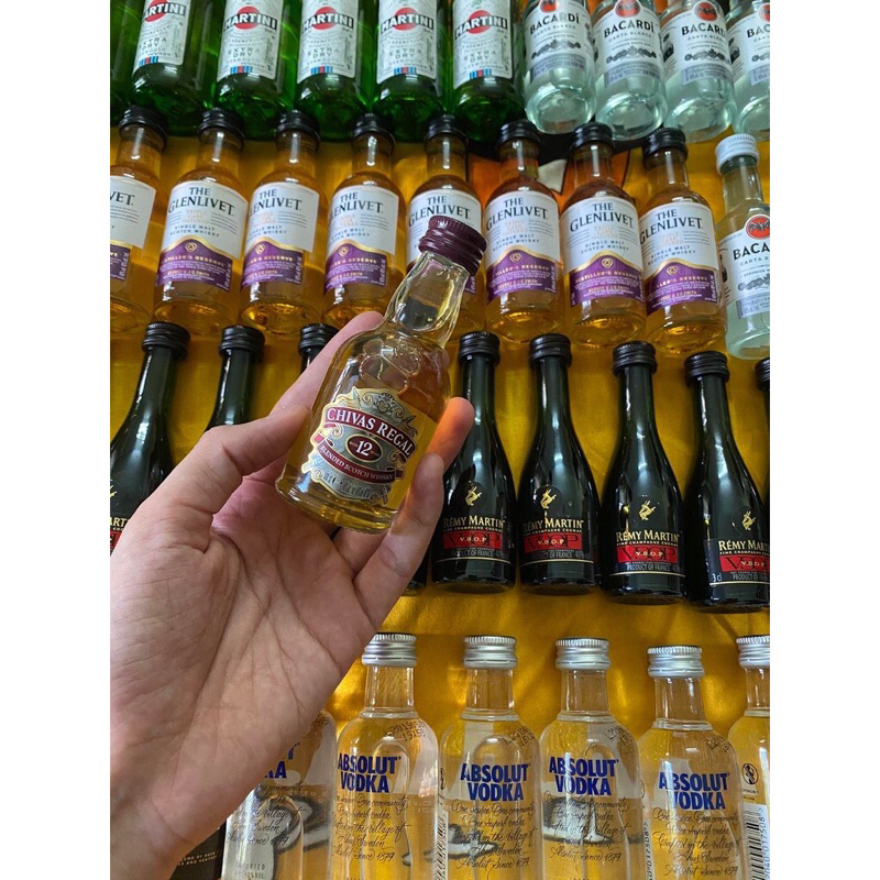 SET 10 CHAI RƯỢU MINI TRANG TRÍ