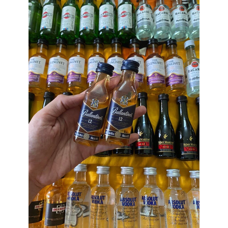 SET 10 CHAI RƯỢU MINI TRANG TRÍ