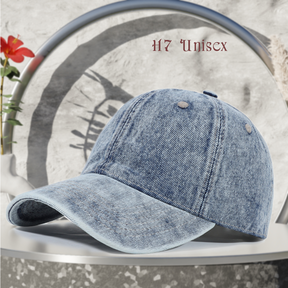 Mũ Lưỡi Trai Denim Cao Cấp Trơn Classic Thời Trang Unisex- Mu2307