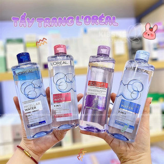 Nước tẩy trang Loreal Paris 3 in 1 miceller water 400ml