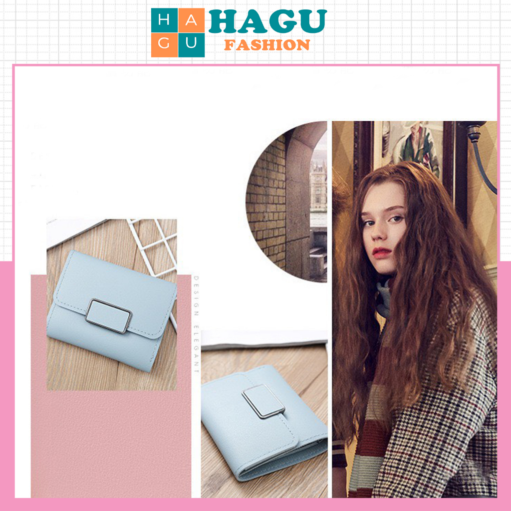 Ví nữ đựng tiền nhiều ngăn 134 chất da retro phong cách thanh lịch