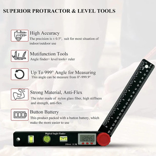 Thước đo góc điện tử đa chức năng 230mm