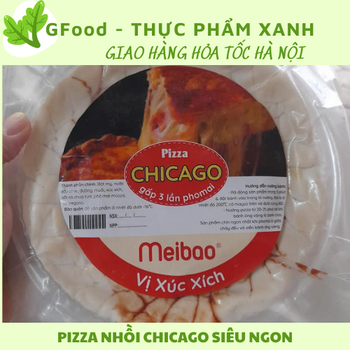 Piza nhồi Chicago siêu đẫm nhân