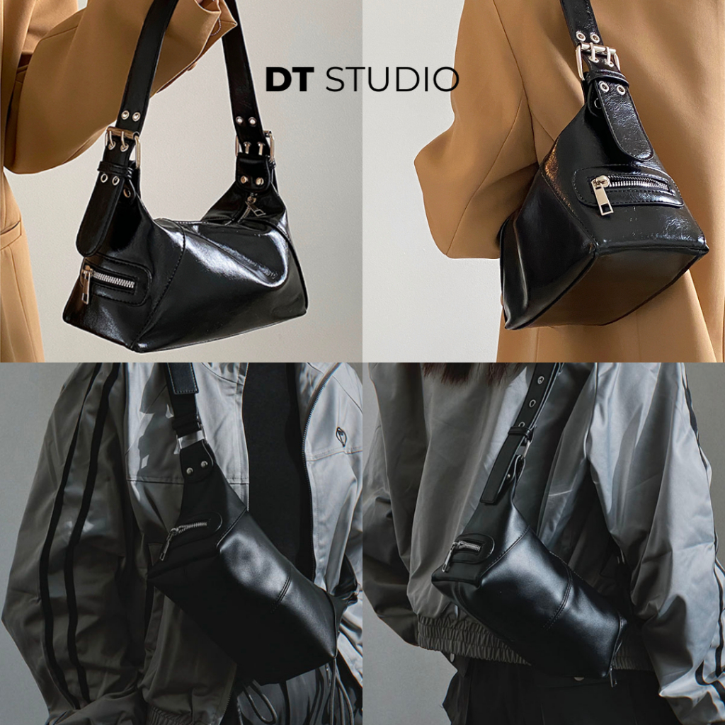 Túi đeo vai sức chứa lớn túi sát nách dáng bánh mì siêu ngầu 1 dây đeo vai DT003