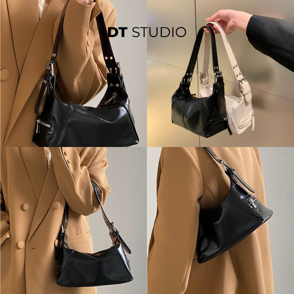 Túi đeo vai sức chứa lớn túi sát nách dáng bánh mì siêu ngầu 1 dây đeo vai DT003