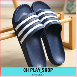 Dép nam quai ngang ép đúc nguyên khối siêu nhẹ, dép nam adidas 3 gạch, chông trơn trượt