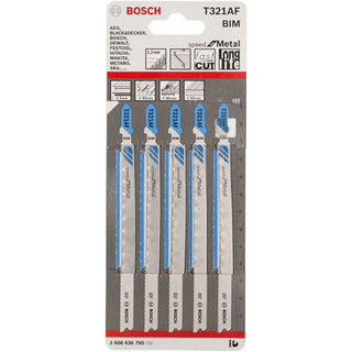 Bộ 5 lưỡi cưa lọng cắt sắt t 321 af bosch 2608636705