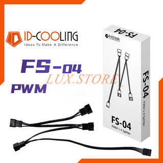 Dây chia nguồn fan quạt 3pin-4pin id-cooling splitter fs-04 pwm cao cấp