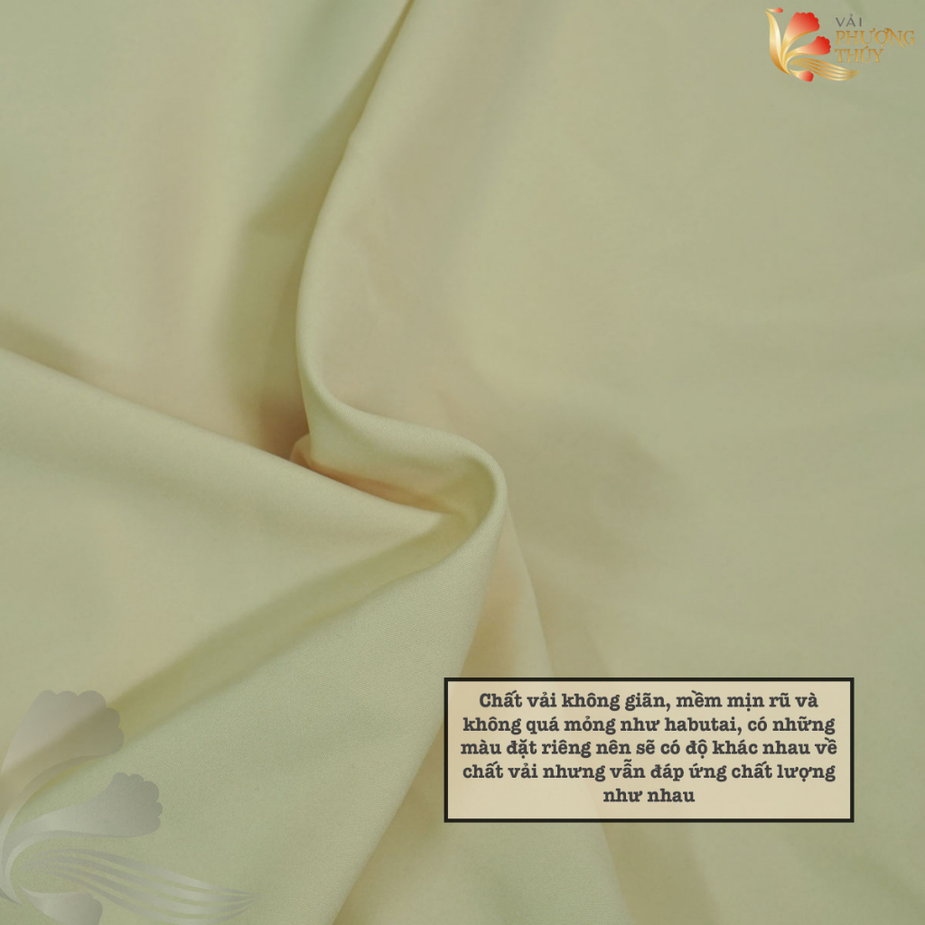 MÀU 2 Vải lót lụa Phượng Thúy chất mềm mịn hơn Habutai nhiều màu chuyên lót đầm, làm phông nền trang trí khổ ngang 1m55