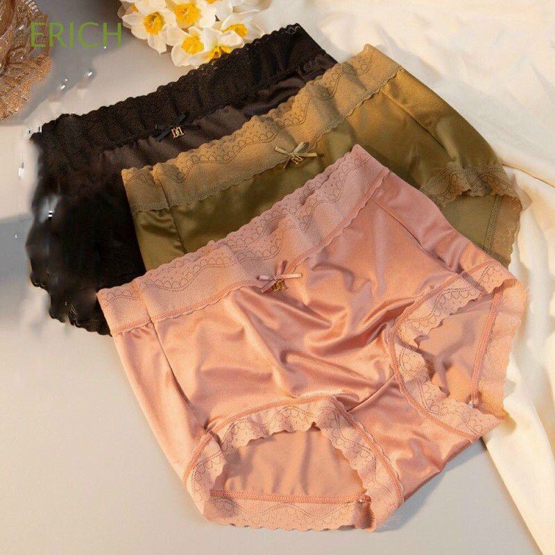 Quần lót Chất liệu lụa băng siêu mát mịn cạp Cao siêu mịn, siêu thoáng