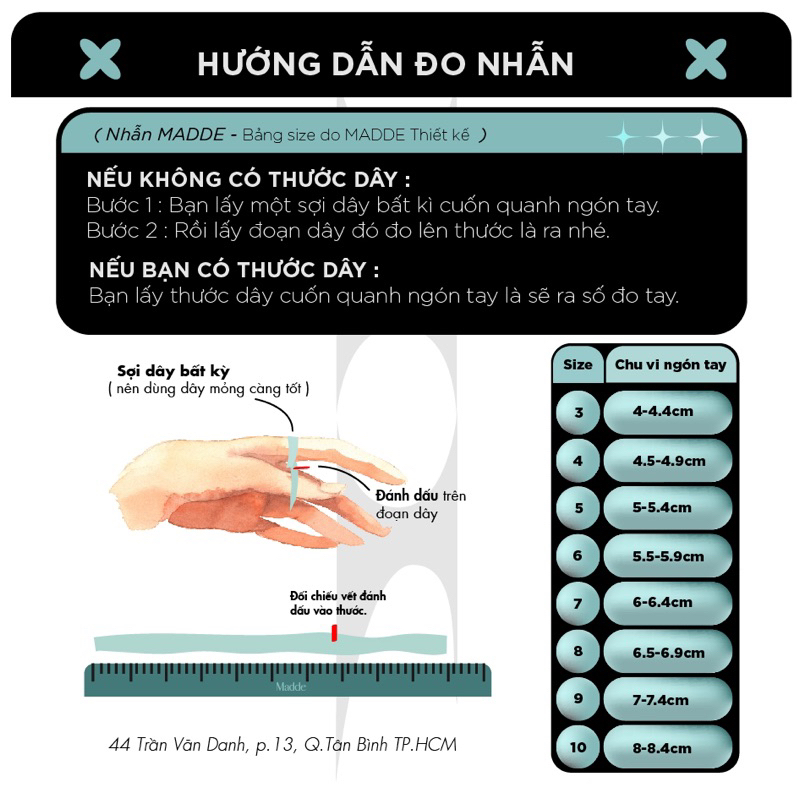 Nhẫn làm bằng xích mỏng minirang 2mm thép không gỉ / Madde /2968