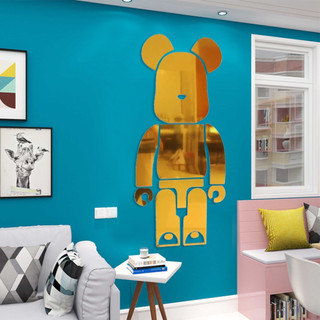 Gấu BearBrick đứng - dán tường trang trí