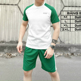 Bộ thể thao phối tay vải cotton tổ ong