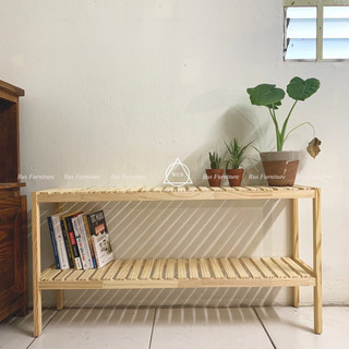 Kệ trang trí/kệ giày dép gỗ thông 2 tầng Decor phòng