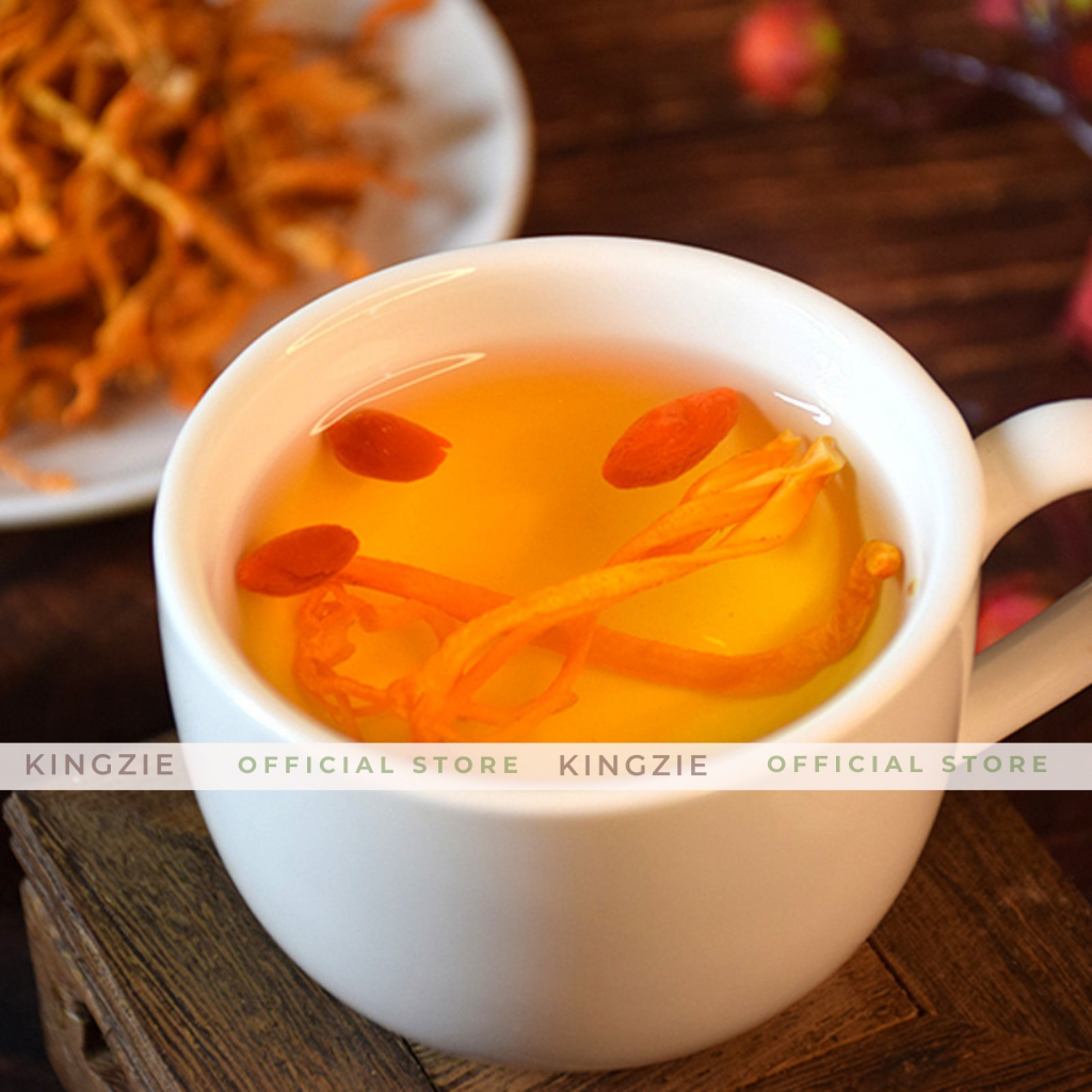 Đông Trùng Hạ Thảo Sấy Khô 100g Thượng Hạng KINGZIE Giúp Giải Độc, Đẹp Da, Tốt Cho Sức Khoẻ