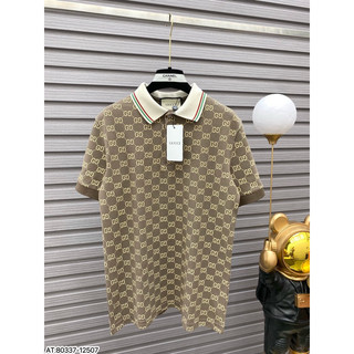 ÁO Polo nam GC cổ tròn họa tiết tay ngắn phong cách trẻ trung chuẩn from