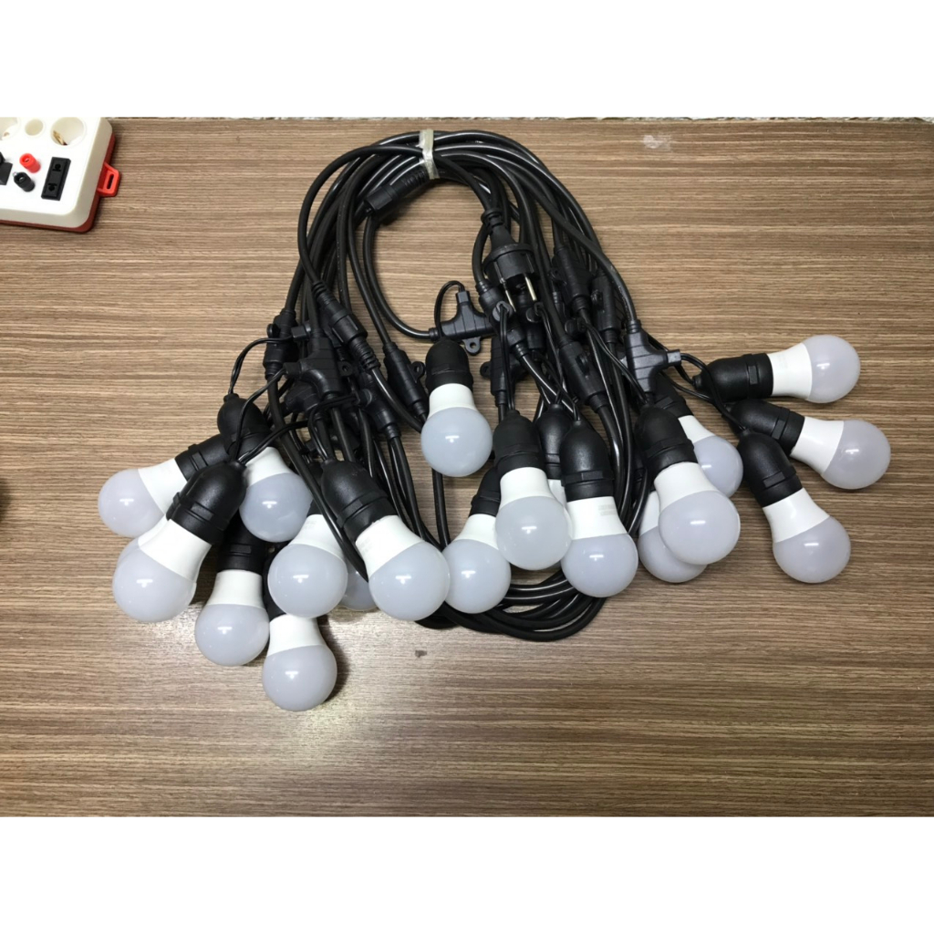 Dây bóng đèn chống nước trang trí ngoài trời treo cây treo hành lang