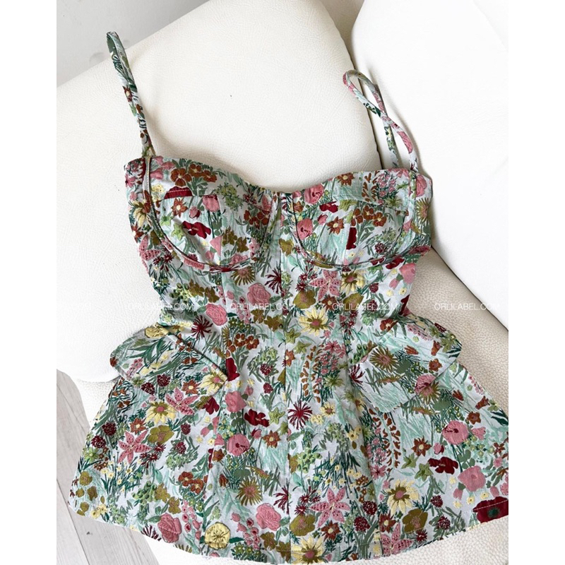 FLOWER VELVET SHIRT - ORLI LABEL THANH LÝ NEW 100%