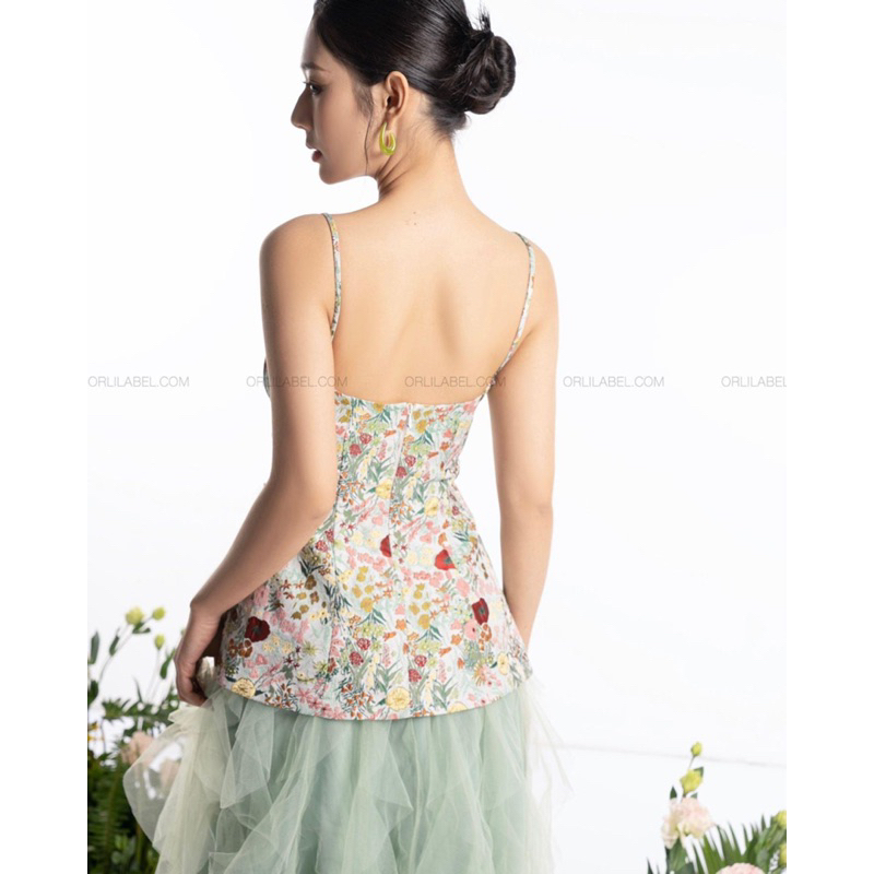 FLOWER VELVET SHIRT - ORLI LABEL THANH LÝ NEW 100%