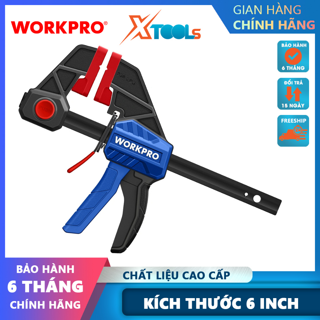 Kẹp dùng điều chỉnh gỗ 24 inch 600mm Workpro - WP232042