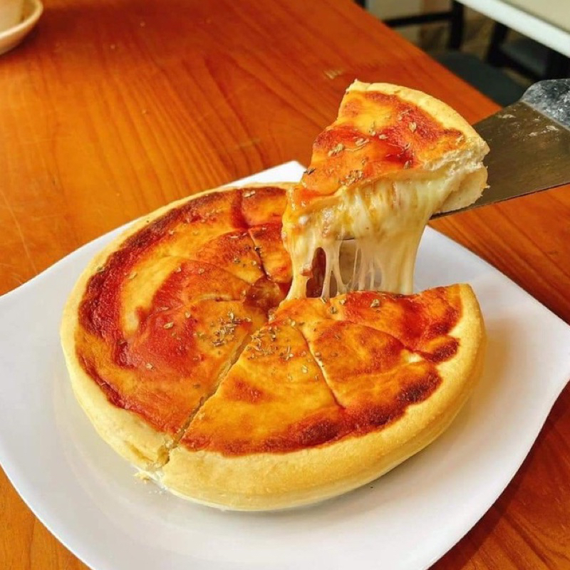 Bánh pizza chicago GẤP 3 lần Phomai size 16cm