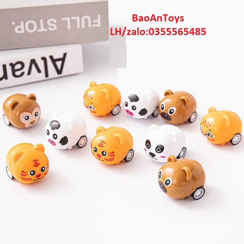 Đồ chơi chạy cót, Thú chạy cót bằng nhựa ABS màu sắc dễ thương chuyển động cho bé trai và bé gái