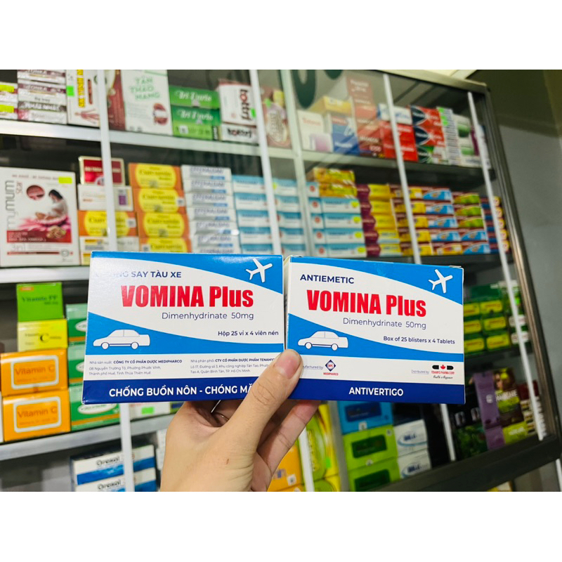 Viên uống chống say tàu xe VOMINA Plus