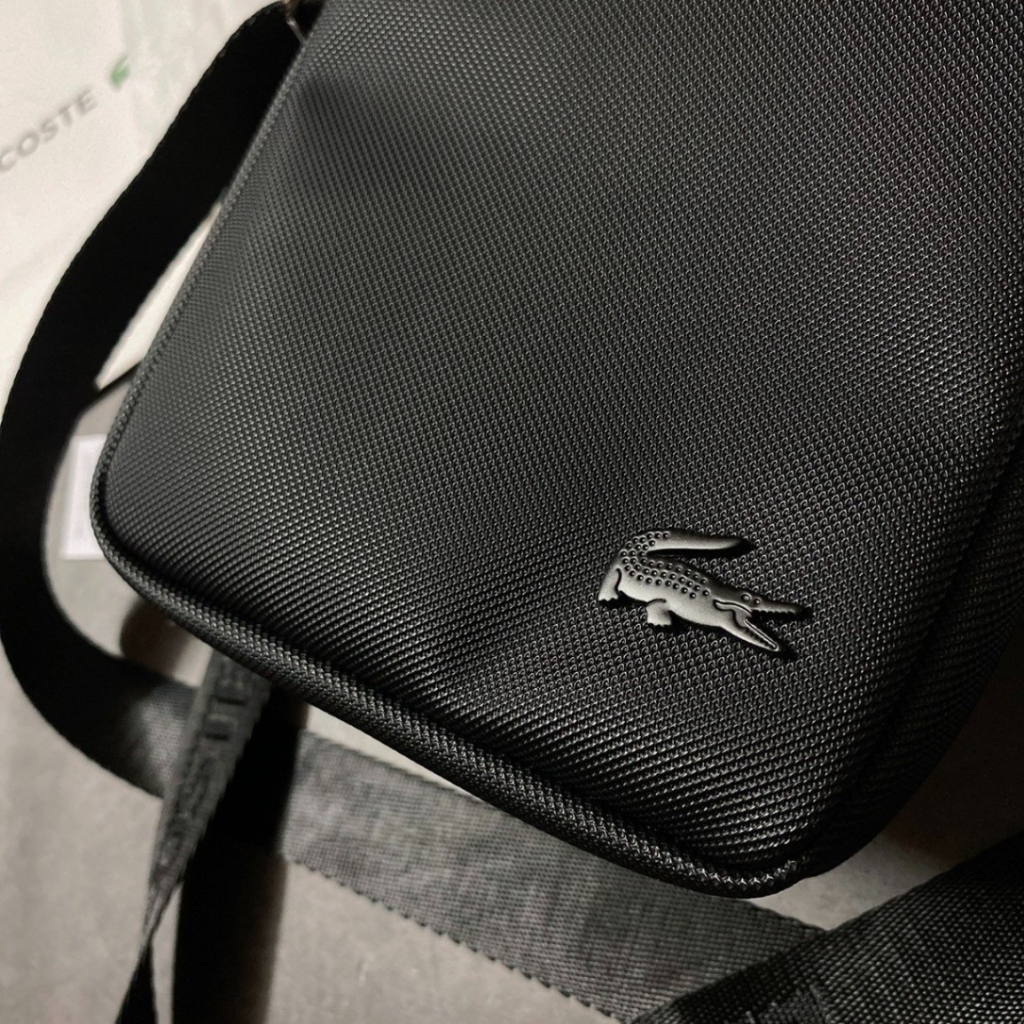 Túi Chéo Nam LCST, Chất da sần mịn với khoá zip logo nét, Hàng full tem, tag chuẩn hãng. size Size 20x14x4cm - TL1