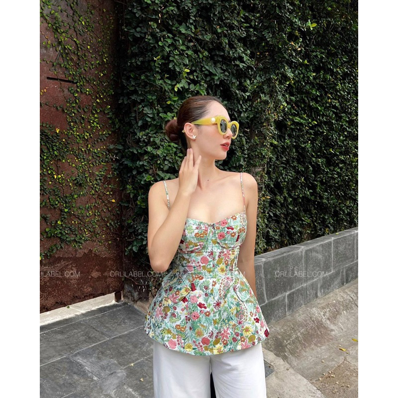 FLOWER VELVET SHIRT - ORLI LABEL THANH LÝ NEW 100%