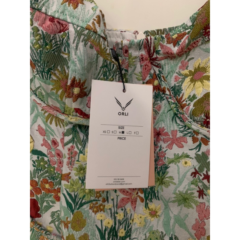 FLOWER VELVET SHIRT - ORLI LABEL THANH LÝ NEW 100%