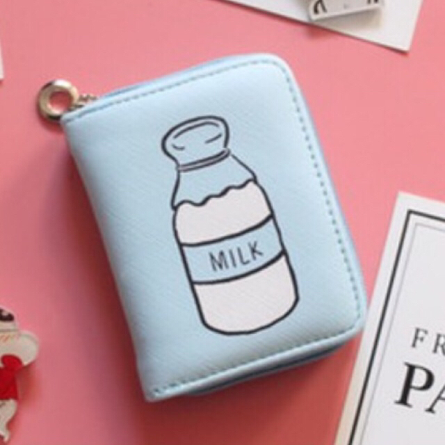 Ví nữ dáng ngắn họa tiết bình sữa V06