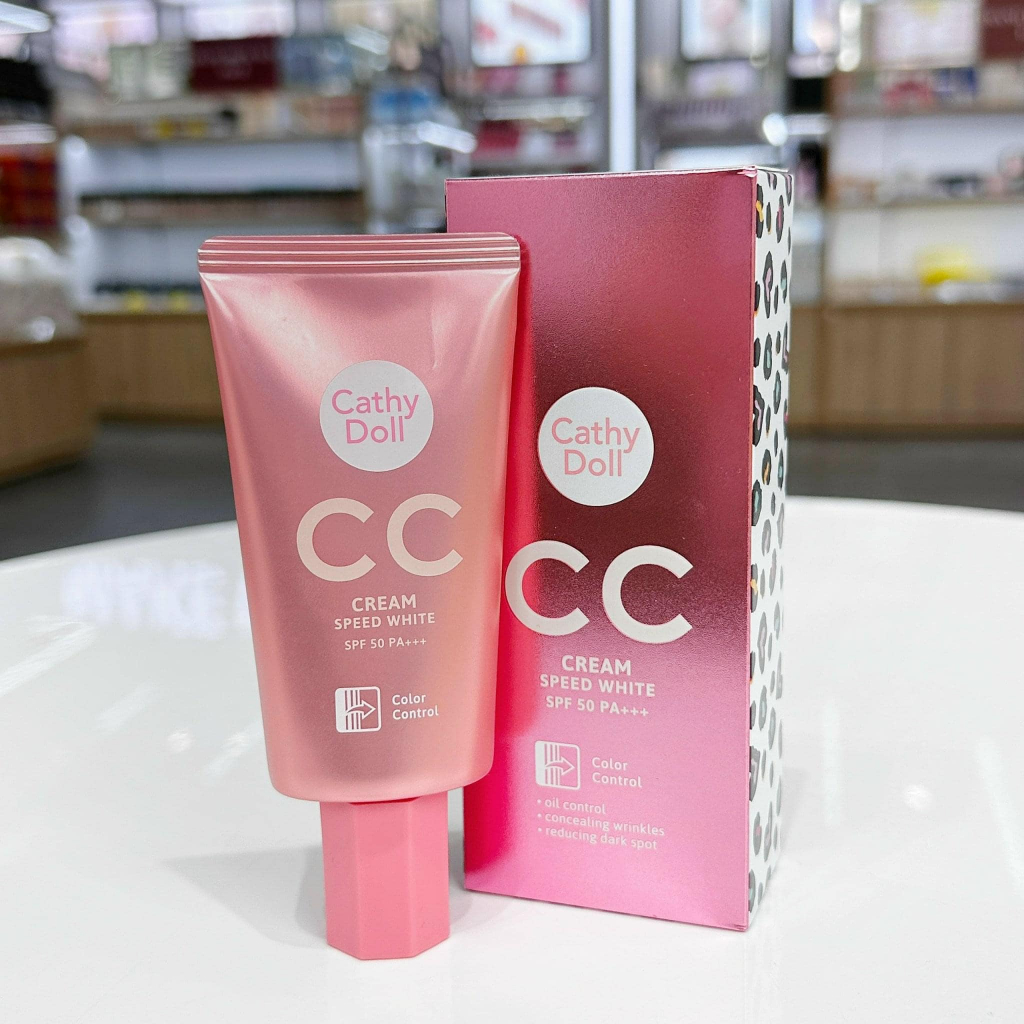 Kem nền Cathy Doll Speed White CC cream SPF50+ PA+++ 50g