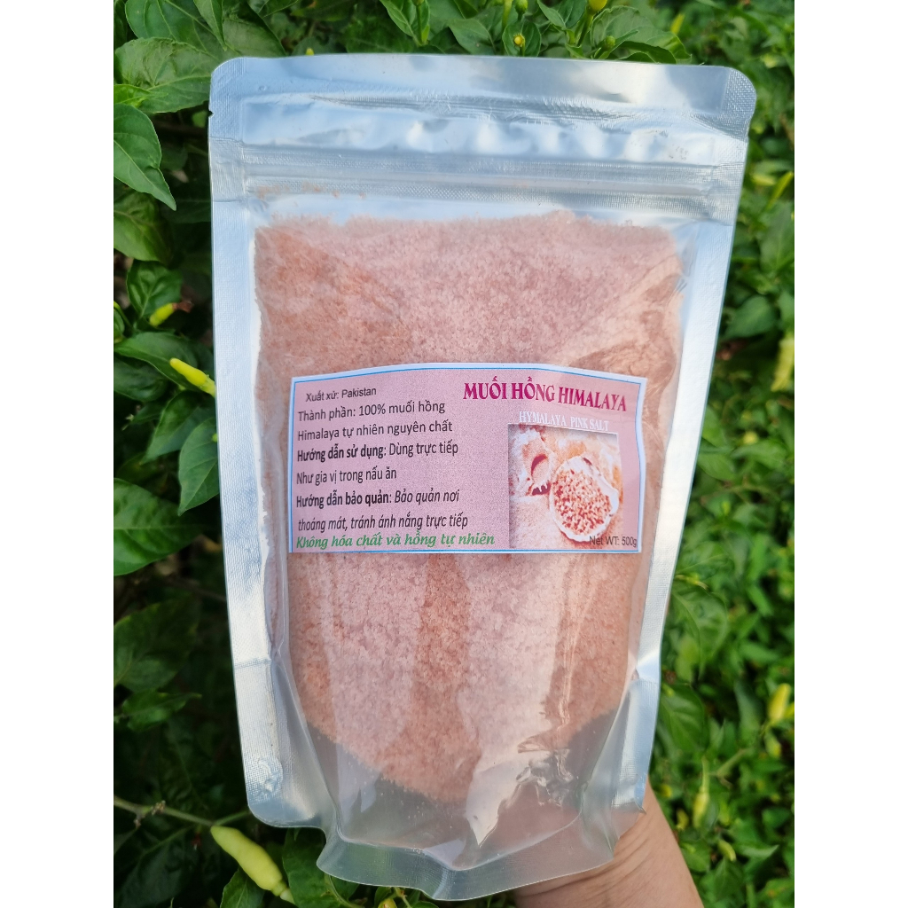 Muối hồng Himalaya nhập khẩu Pakistan loại hạt mịn (1kg)