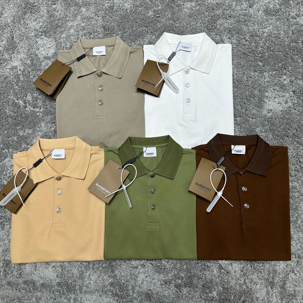 Áo Polo nam BBR trơn kẻ viền ngực