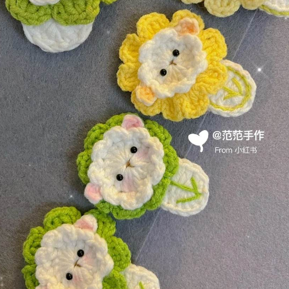 Kẹp Tóc Len Handmade Ver 2