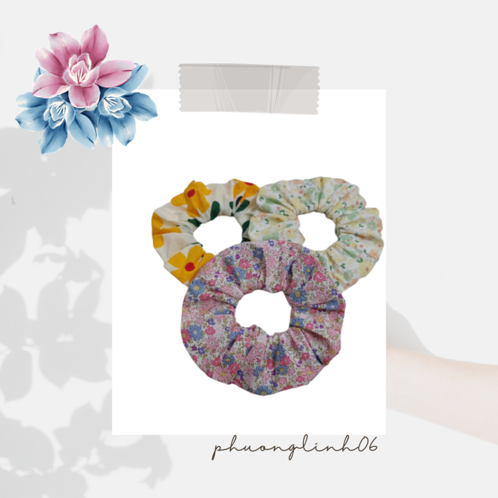 Dây Cột Tóc Bằng Vải Srunchies Phuonglinh06