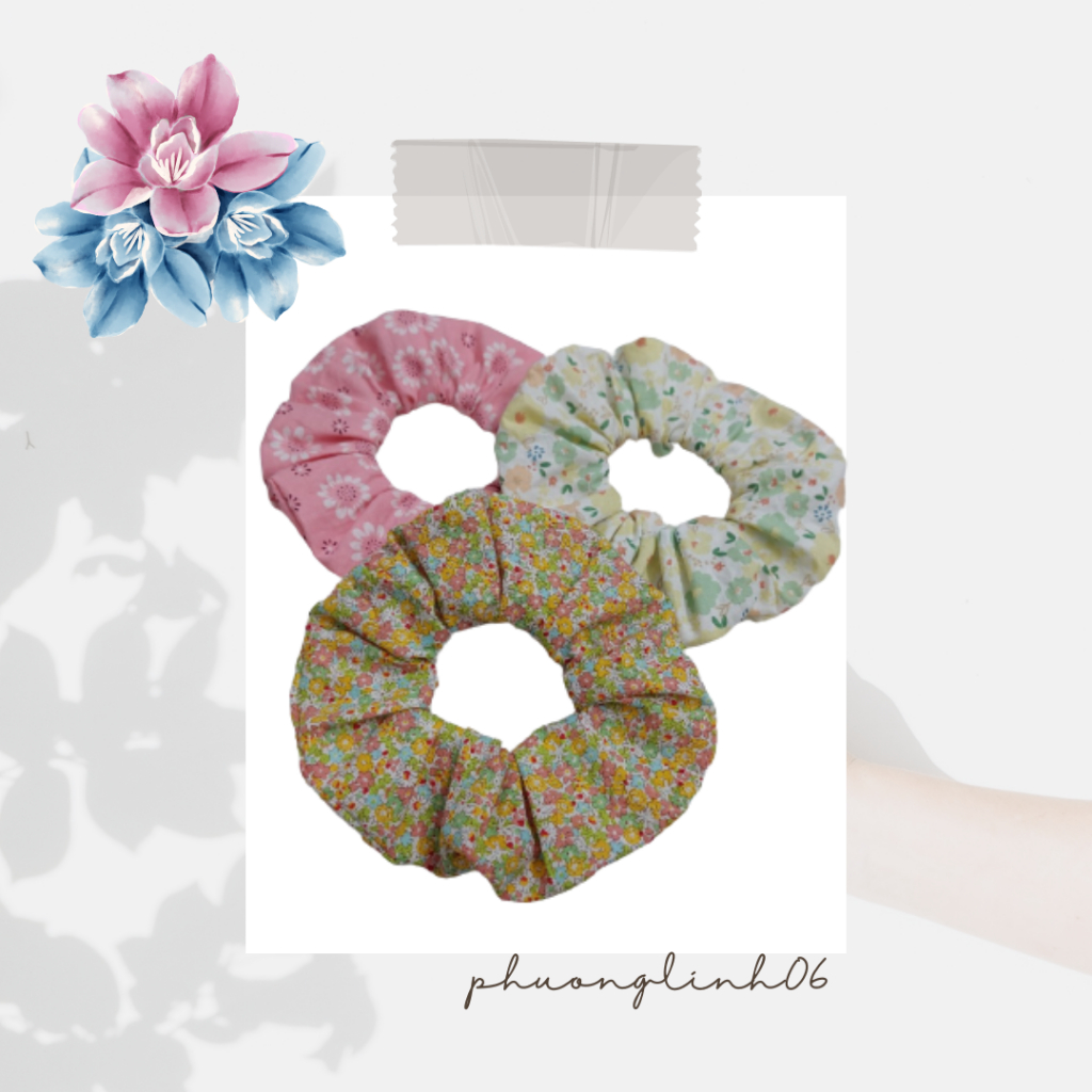 Dây Cột Tóc Bằng Vải Srunchies Phuonglinh06