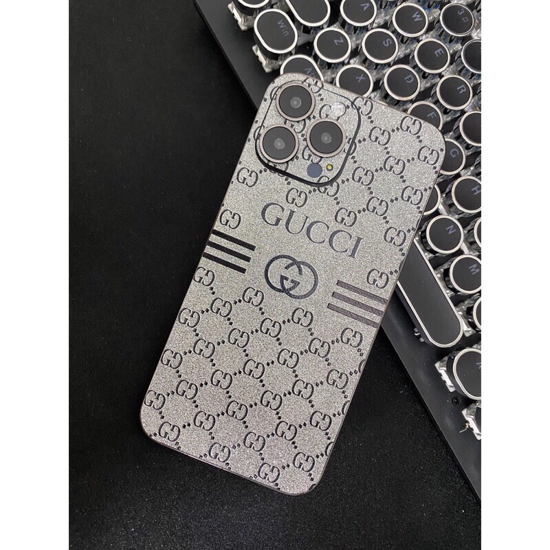 Miếng dá Skin Nhũ Kim tuyến loại Xịn  full viền lưng camera iphone 7plus 8plus X xs xsmax 11 12 13 14 pro max 14plus