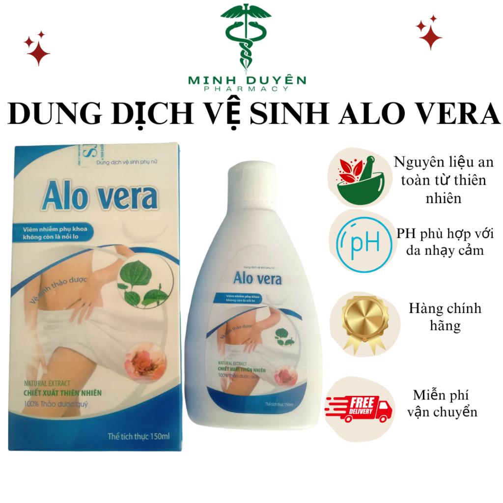 Dung Dịch Vệ Sinh Phụ Nữ ALO VERA Trầu Không Làm Hồng Giảm Nấm Ngứa Phụ Khoa An Toàn Bà Bầu Và Sau Sinh