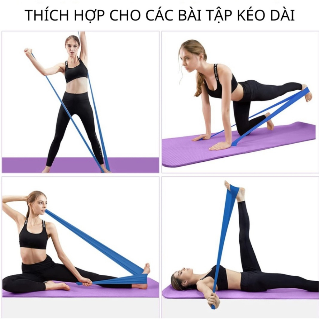 Dây Thun Yoga Kháng Lực Đàn Hồi Dài 1,5m